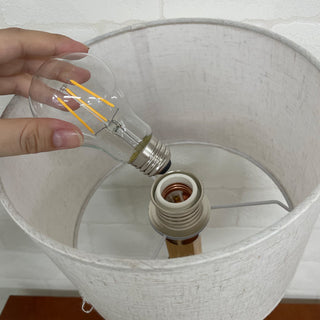 LED電球付きで組み立ても簡単。