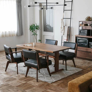 カイン 回転式ダイニングチェア 肘付