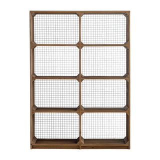 杉の古材で作ったオープンシェルフ。