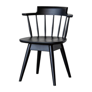 木のぬくもりを感じることができる回転式のチェアです。