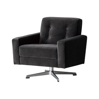 レトロな印象の2人掛けソファ。座面回転、オートリターン機能付き