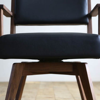 カイン 回転式ダイニングチェア 肘付