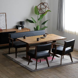 カイン 回転式ダイニングチェア 肘無