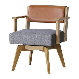 カイン 回転式ダイニングチェア 肘付