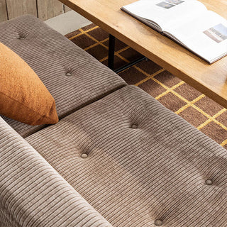 グレスソファ 2人掛け肘無 木脚