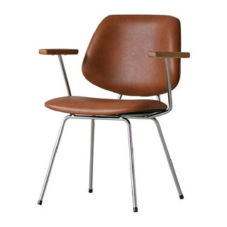 アボック ダイニングチェア 肘付 クロム脚