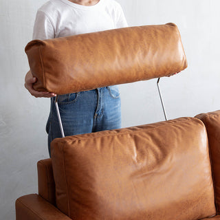 ヘッドレストを使うことで首の負担が軽減されます。※ヘッドレストは別売りです。