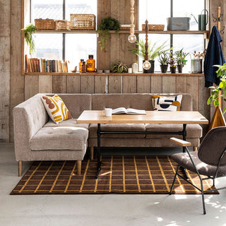 グレスソファ 2人掛け右肘 木脚