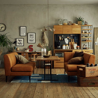 グレスソファ 2人掛け右肘 鉄脚