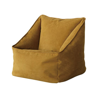 ふんわりと心地よく身体を受け止める、1人掛けのビーズクッションです。