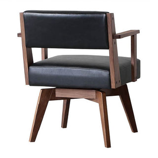 カイン 回転式ダイニングチェア 肘付