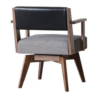 カイン 回転式ダイニングチェア 肘付