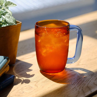 耐熱ガラスなので、アイスでもホットでもOK!