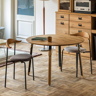 ラウル ダイニングチェア ブラック脚