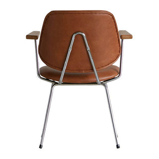 アボック ダイニングチェア 肘付 クロム脚