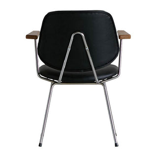 アボック ダイニングチェア 肘付 クロム脚