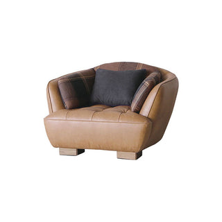 オピアムソファ 1人掛け リサイクルレザーキャメル