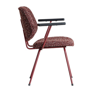 アボック ダイニングチェア 肘付 カラー脚