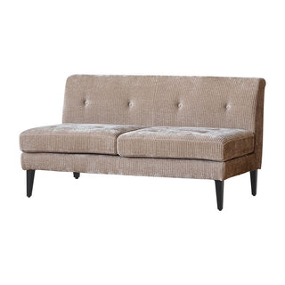 グレスソファ 2人掛け肘無 鉄脚