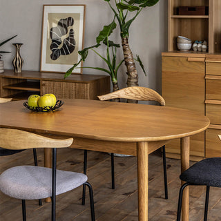 アレック 伸長式ダイニングテーブル オーバル