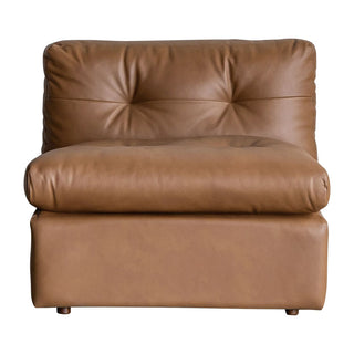 ブロンクスソファ 1人掛け肘無 ブラウン[tok]