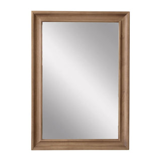 ラバーウッドのフレームが落ち着いた雰囲気を醸し出すミラーです。