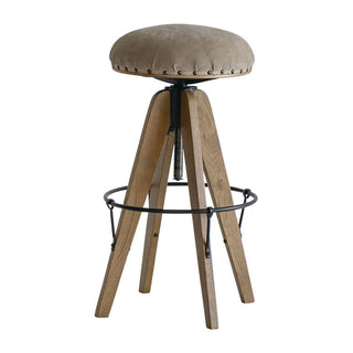 クラシックな回転昇降式スツール。