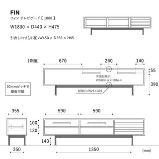 フィン テレビボード