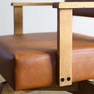 カイン 回転式ダイニングチェア 肘付