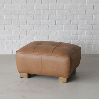 オピアムソファ スツール リサイクルレザーキャメル[ks]