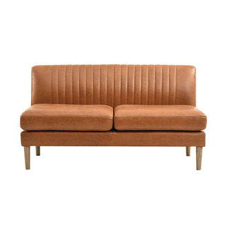 グレスソファ 2人掛け肘無 木脚