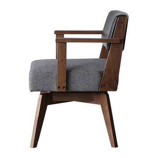 カイン 回転式ダイニングチェア 肘付