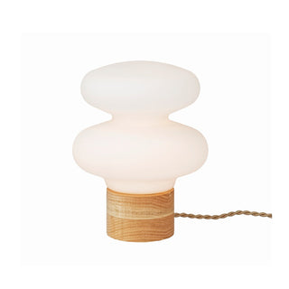 不思議なフォルムが目を引く、光るオブジェのようなモニークテーブルランプ。