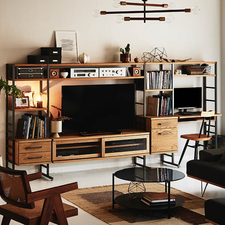 アトランダム リビングユニットシェルフ 322.5cm | 家具・インテリア