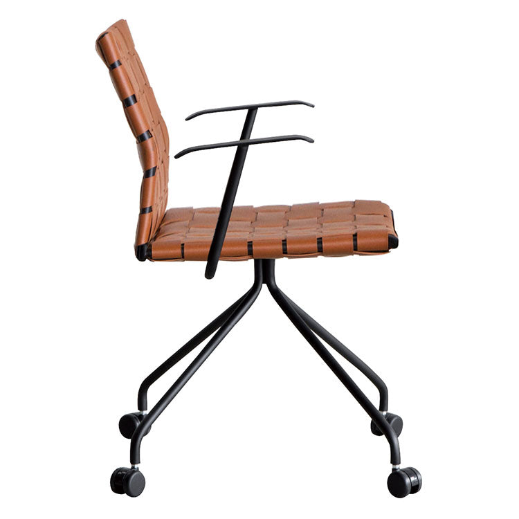 CRASH GATE 関家具 ALC-1933L ミーティングチェア d2990 マークチェア [ASH-LBR/PVC-DARK]｜チェア/スツール｜CRUSH