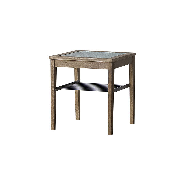 ※3日間限定価格※☆クラッシュゲート☆ ラタン ガラス サイドテーブル 3日間限定価格※☆クラッシュゲート☆ ラタン ガラス サイドテーブル