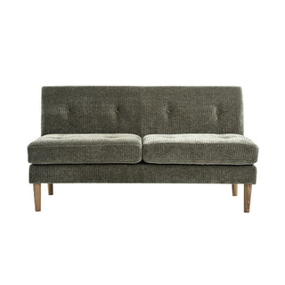 グレスソファ 2人掛け肘無 木脚