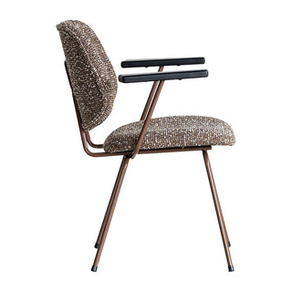 アボック ダイニングチェア 肘付 カラー脚