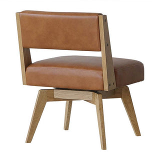 カイン 回転式ダイニングチェア 肘無