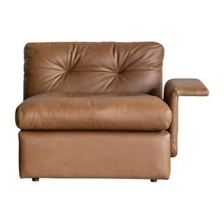 ブロンクスソファ 1人掛け左肘 ブラウン[tok]