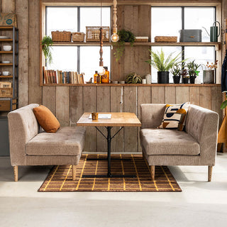 グレスソファ 2人掛け右肘 木脚