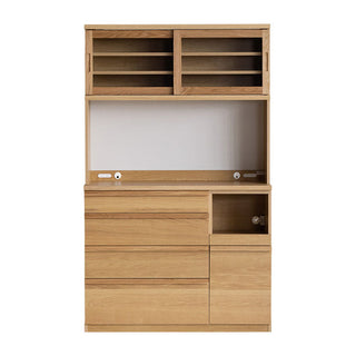 天然木の優しい雰囲気と機能性を備えたキッチンユニットです。