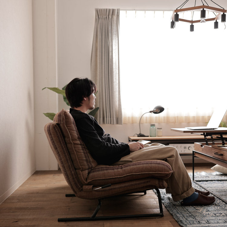 ジョブリクライニングソファ 1人掛け クラブストライプ[tok] | 家具