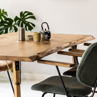 [3.5cm ライブエッジ] ミース テーブル