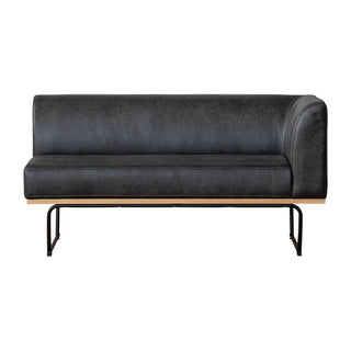 ダントンソファ 左肘 LT03チャコールブラック[tok]