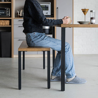 【ダイニングセット】シンク /脚4型150cm × シンクベンチ120cm × マルケッシュ肘無WF-1