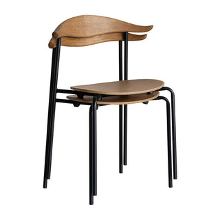 ラウル ダイニングチェア ブラック脚