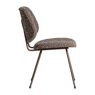 アボック ダイニングチェア 肘無 カラー脚