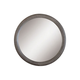 シンプルなデザインにシックなグレーカラーのミラー。