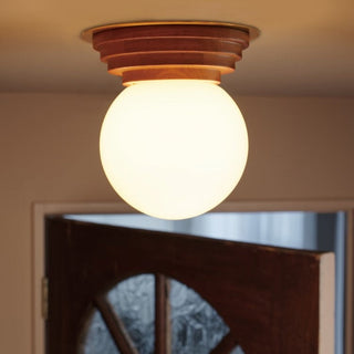 格式ある洋館やホテルを連想させる佇まいのコンパクトシーリングランプ